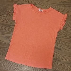Girls ruffle sleeve t-shirt